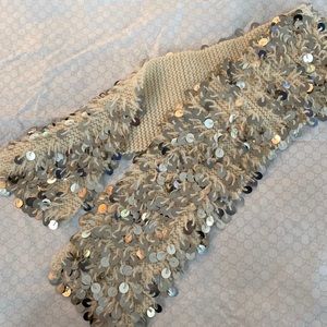 Marcelle DANAN Wool scarf with Embellishments